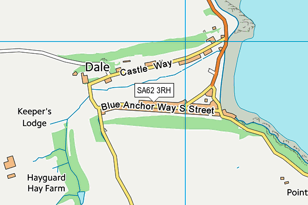 SA62 3RH map - OS VectorMap District (Ordnance Survey)