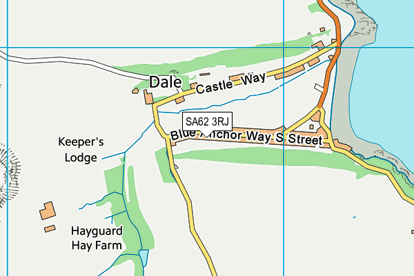 SA62 3RJ map - OS VectorMap District (Ordnance Survey)