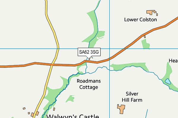 SA62 3SG map - OS VectorMap District (Ordnance Survey)