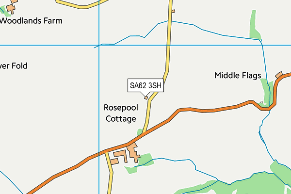 SA62 3SH map - OS VectorMap District (Ordnance Survey)