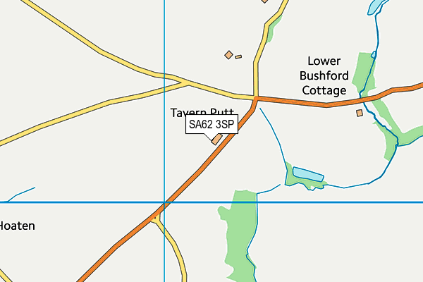 SA62 3SP map - OS VectorMap District (Ordnance Survey)