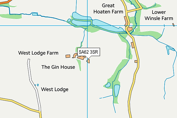 SA62 3SR map - OS VectorMap District (Ordnance Survey)