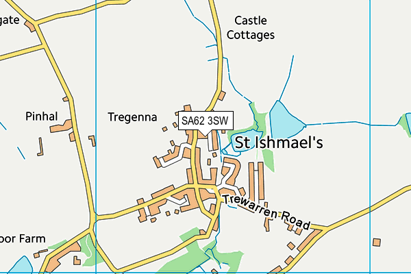 SA62 3SW map - OS VectorMap District (Ordnance Survey)