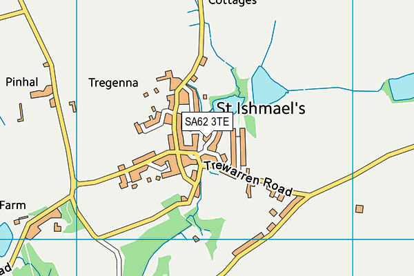 SA62 3TE map - OS VectorMap District (Ordnance Survey)