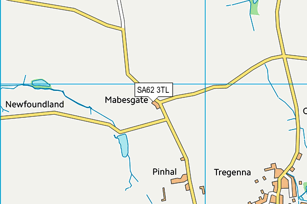 SA62 3TL map - OS VectorMap District (Ordnance Survey)