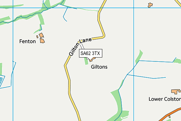 SA62 3TX map - OS VectorMap District (Ordnance Survey)