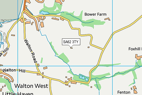 SA62 3TY map - OS VectorMap District (Ordnance Survey)