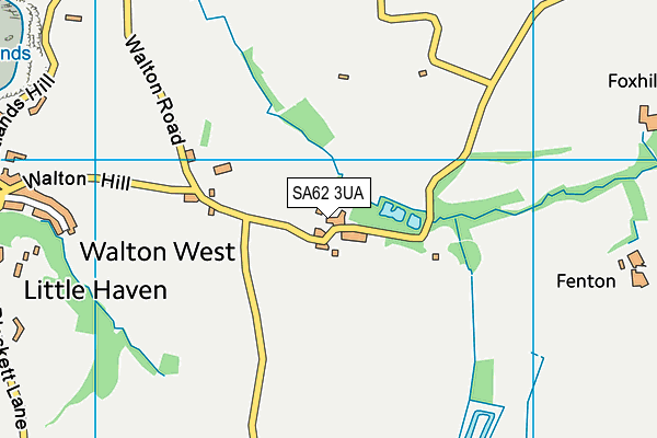 SA62 3UA map - OS VectorMap District (Ordnance Survey)
