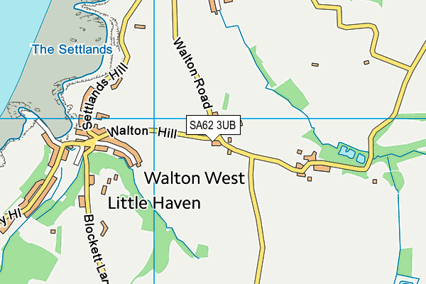 SA62 3UB map - OS VectorMap District (Ordnance Survey)