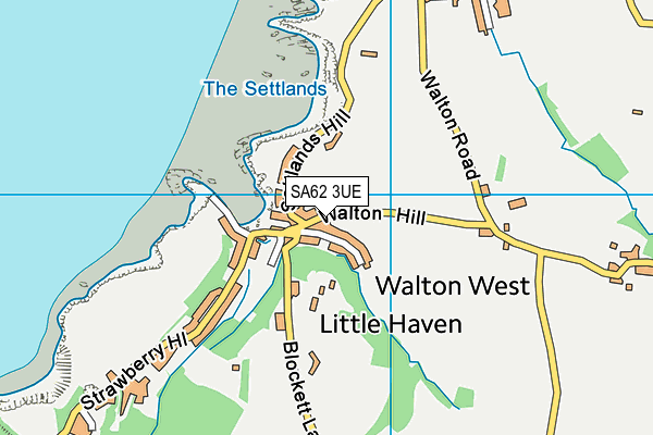 SA62 3UE map - OS VectorMap District (Ordnance Survey)