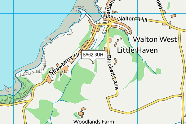 SA62 3UH map - OS VectorMap District (Ordnance Survey)