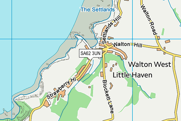 SA62 3UN map - OS VectorMap District (Ordnance Survey)