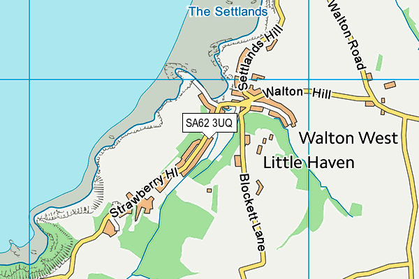 SA62 3UQ map - OS VectorMap District (Ordnance Survey)