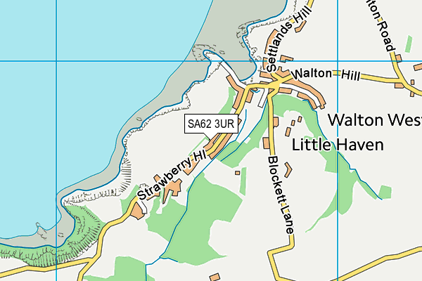 SA62 3UR map - OS VectorMap District (Ordnance Survey)