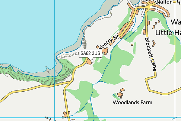 SA62 3US map - OS VectorMap District (Ordnance Survey)