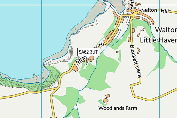 SA62 3UT map - OS VectorMap District (Ordnance Survey)