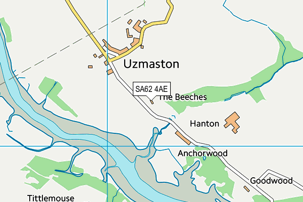 SA62 4AE map - OS VectorMap District (Ordnance Survey)