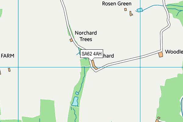 SA62 4AH map - OS VectorMap District (Ordnance Survey)