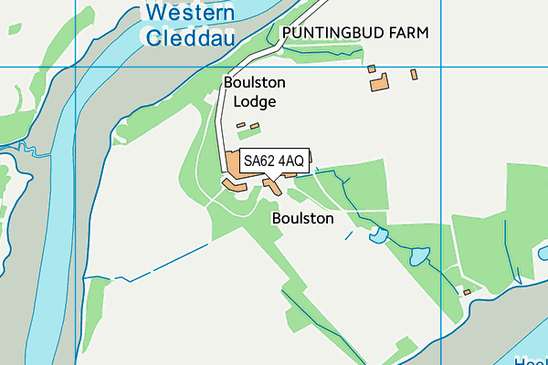 SA62 4AQ map - OS VectorMap District (Ordnance Survey)