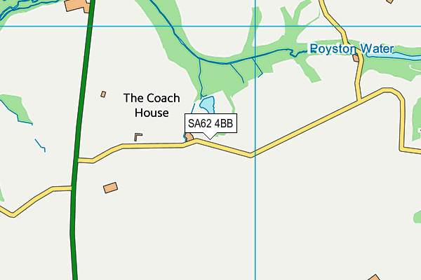 SA62 4BB map - OS VectorMap District (Ordnance Survey)