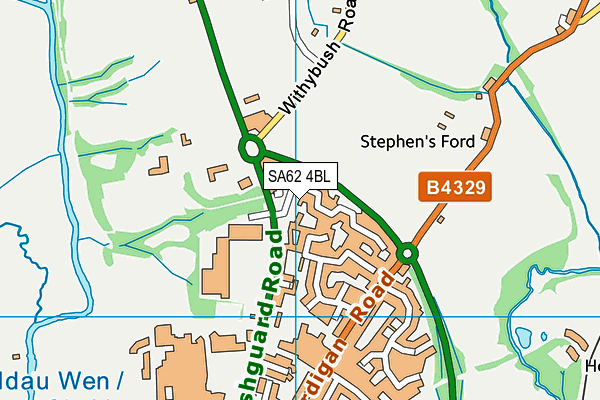 SA62 4BL map - OS VectorMap District (Ordnance Survey)