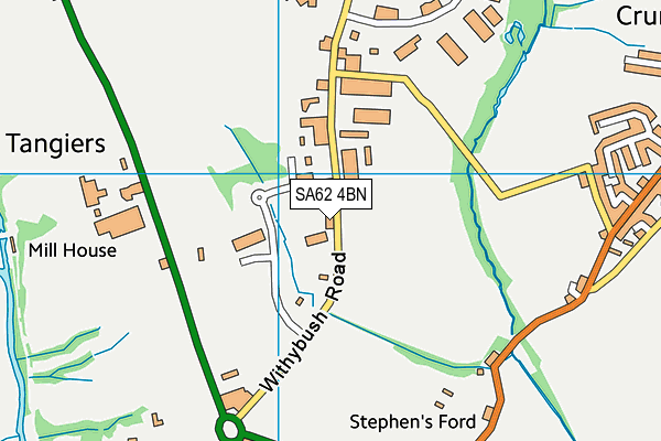 Ysgol Caer Elen map (SA62 4BN) - OS VectorMap District (Ordnance Survey)