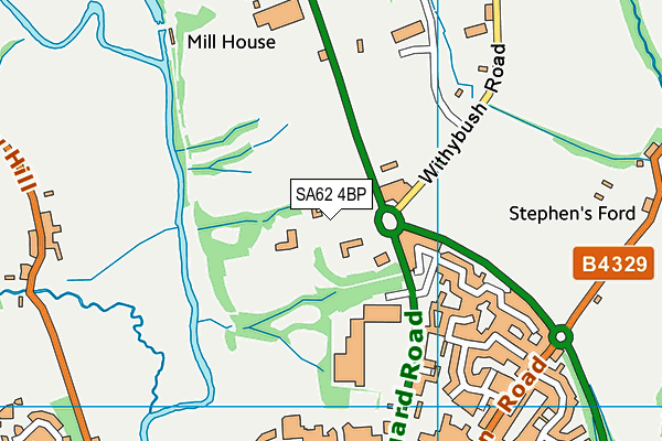 SA62 4BP map - OS VectorMap District (Ordnance Survey)