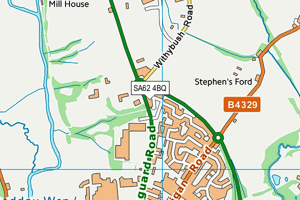 SA62 4BQ map - OS VectorMap District (Ordnance Survey)