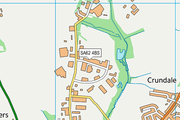 SA62 4BS map - OS VectorMap District (Ordnance Survey)