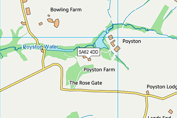 SA62 4DD map - OS VectorMap District (Ordnance Survey)