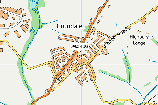 SA62 4DG map - OS VectorMap District (Ordnance Survey)