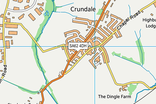 SA62 4DH map - OS VectorMap District (Ordnance Survey)