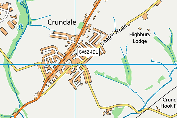 SA62 4DL map - OS VectorMap District (Ordnance Survey)