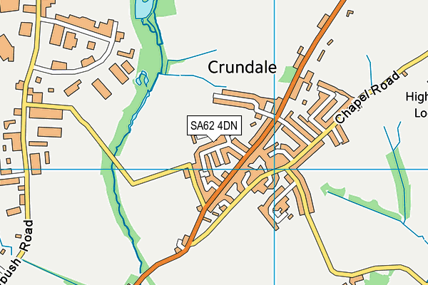 SA62 4DN map - OS VectorMap District (Ordnance Survey)