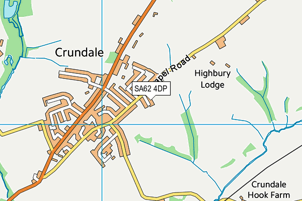 SA62 4DP map - OS VectorMap District (Ordnance Survey)