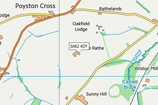 SA62 4DY map - OS VectorMap District (Ordnance Survey)