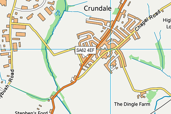 SA62 4EF map - OS VectorMap District (Ordnance Survey)