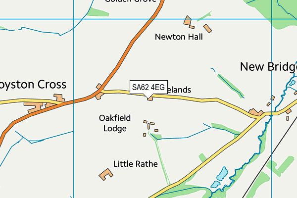 SA62 4EG map - OS VectorMap District (Ordnance Survey)