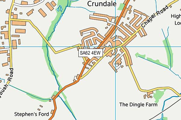 SA62 4EW map - OS VectorMap District (Ordnance Survey)