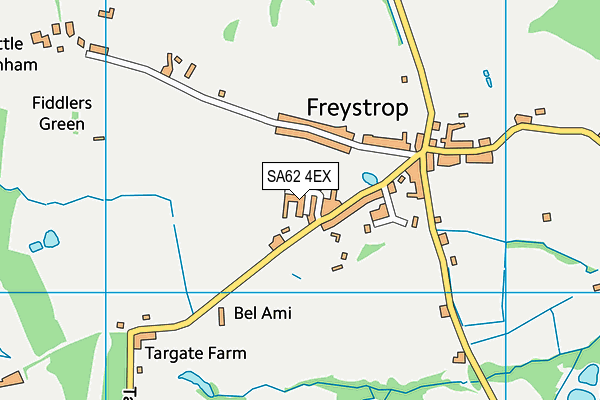 SA62 4EX map - OS VectorMap District (Ordnance Survey)