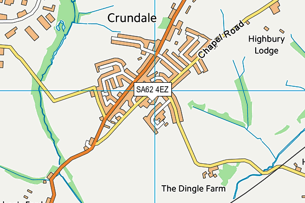 SA62 4EZ map - OS VectorMap District (Ordnance Survey)