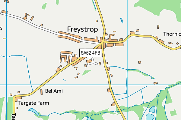 SA62 4FB map - OS VectorMap District (Ordnance Survey)