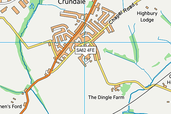 SA62 4FE map - OS VectorMap District (Ordnance Survey)