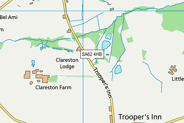 SA62 4HB map - OS VectorMap District (Ordnance Survey)