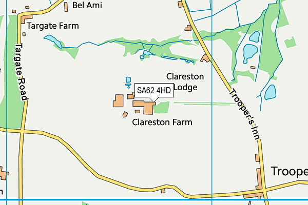 SA62 4HD map - OS VectorMap District (Ordnance Survey)