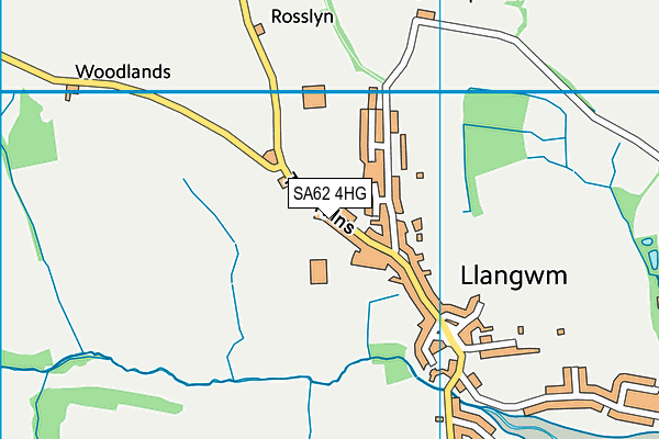 SA62 4HG map - OS VectorMap District (Ordnance Survey)