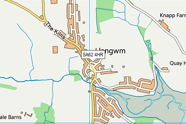 SA62 4HR map - OS VectorMap District (Ordnance Survey)