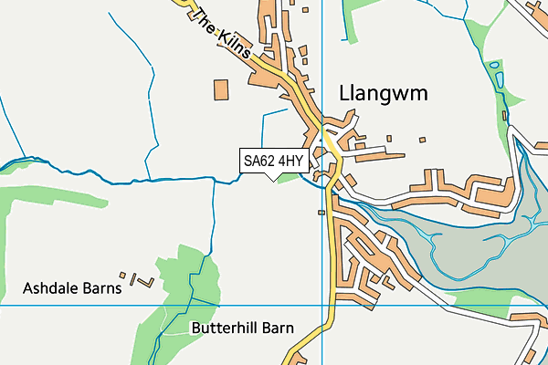 SA62 4HY map - OS VectorMap District (Ordnance Survey)