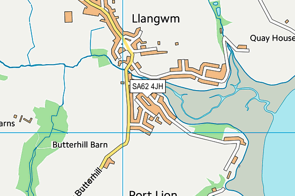 SA62 4JH map - OS VectorMap District (Ordnance Survey)