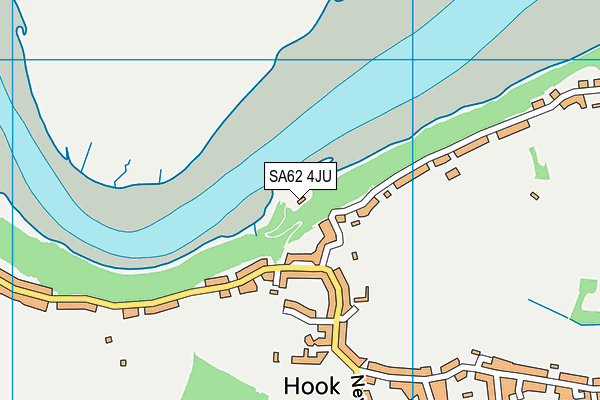 SA62 4JU map - OS VectorMap District (Ordnance Survey)